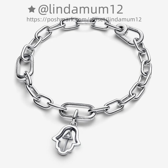 Pandora Hamsa Hand Medallion Charm - Picture 3 of 4